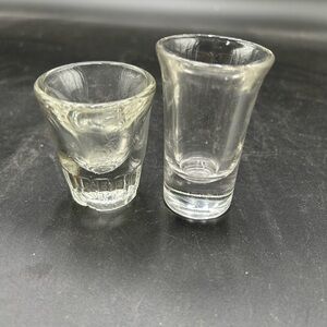 Clear weighted Glass Shot Glass Set